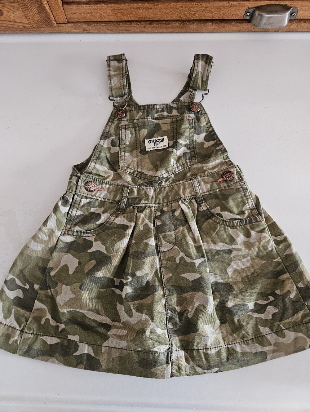 Oskosh Toddler Dress Overalls Camo